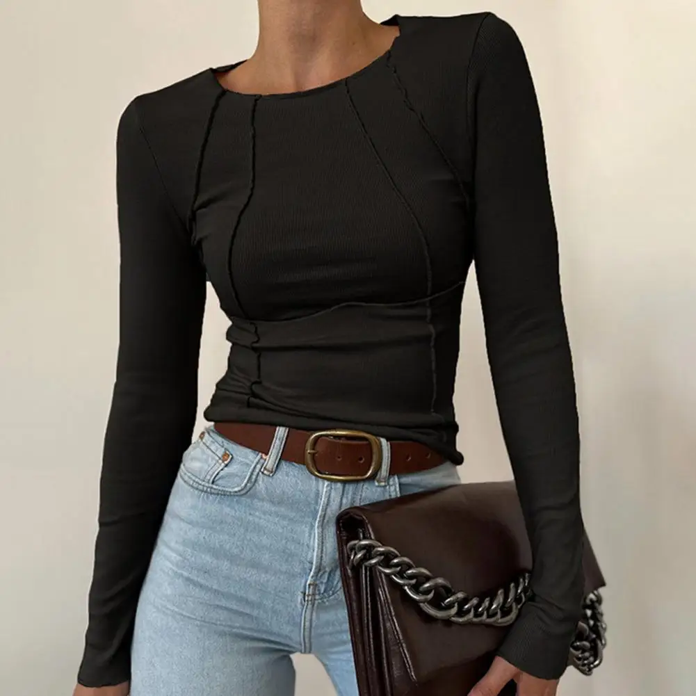 kf-S065b1a6cb71d4a61af716c15776e437cx-Lady-shirt-Fall-Winter-Women-s-Slim-Fit-Casual-Round-Neck-Basic-Pullover-Chest-Shape-Stitching